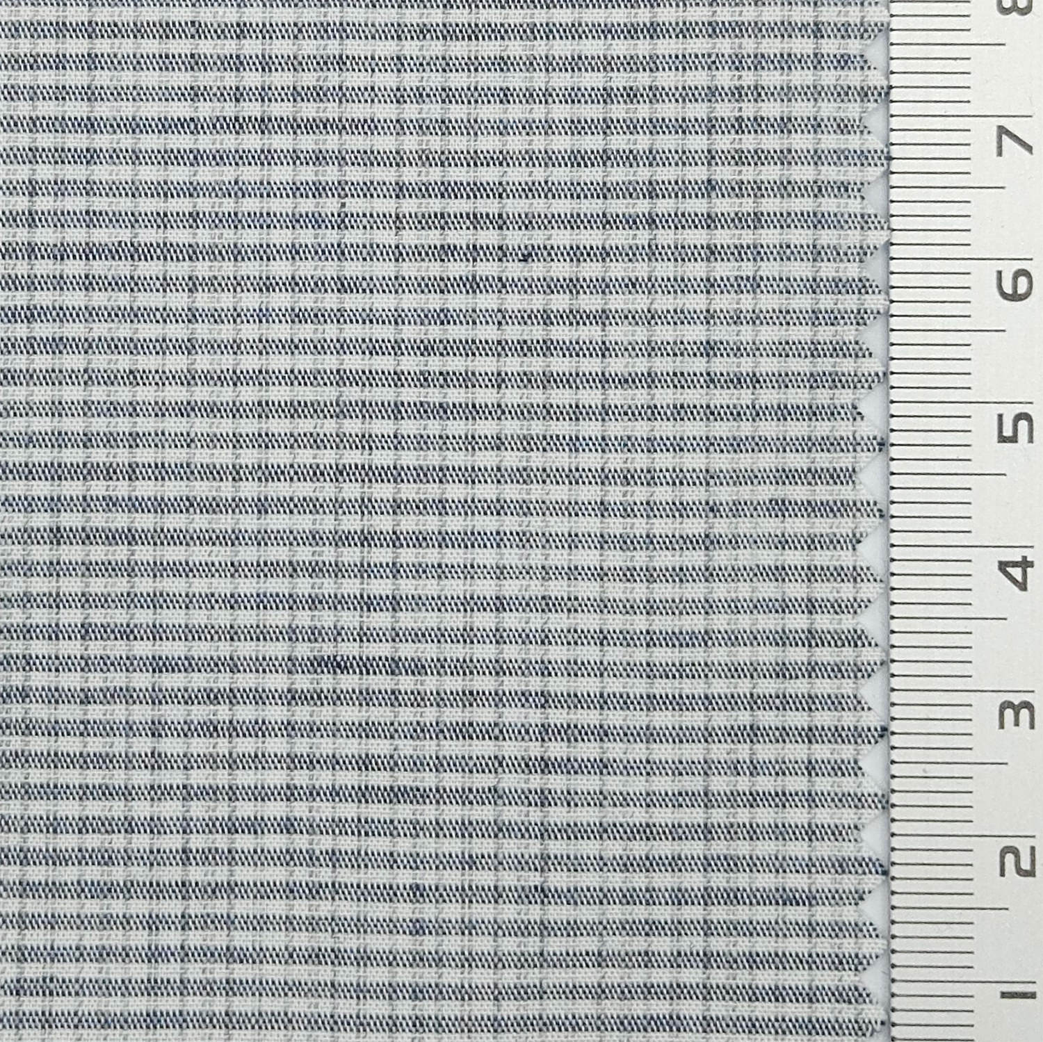 Subtle Grid Check Plain Cotton Woven Fabric - FAB 1795 - 10.Medium Gray