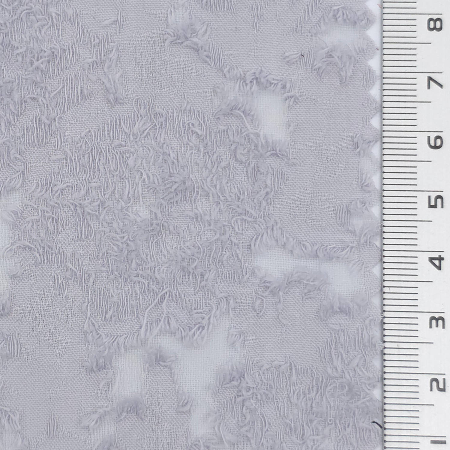 Light Gray - Jacquard Floral Poly Woven Fabric - FAB1878