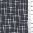 Tattersall Check Polyester Cotton Woven Fabric - FAB1969 - Black