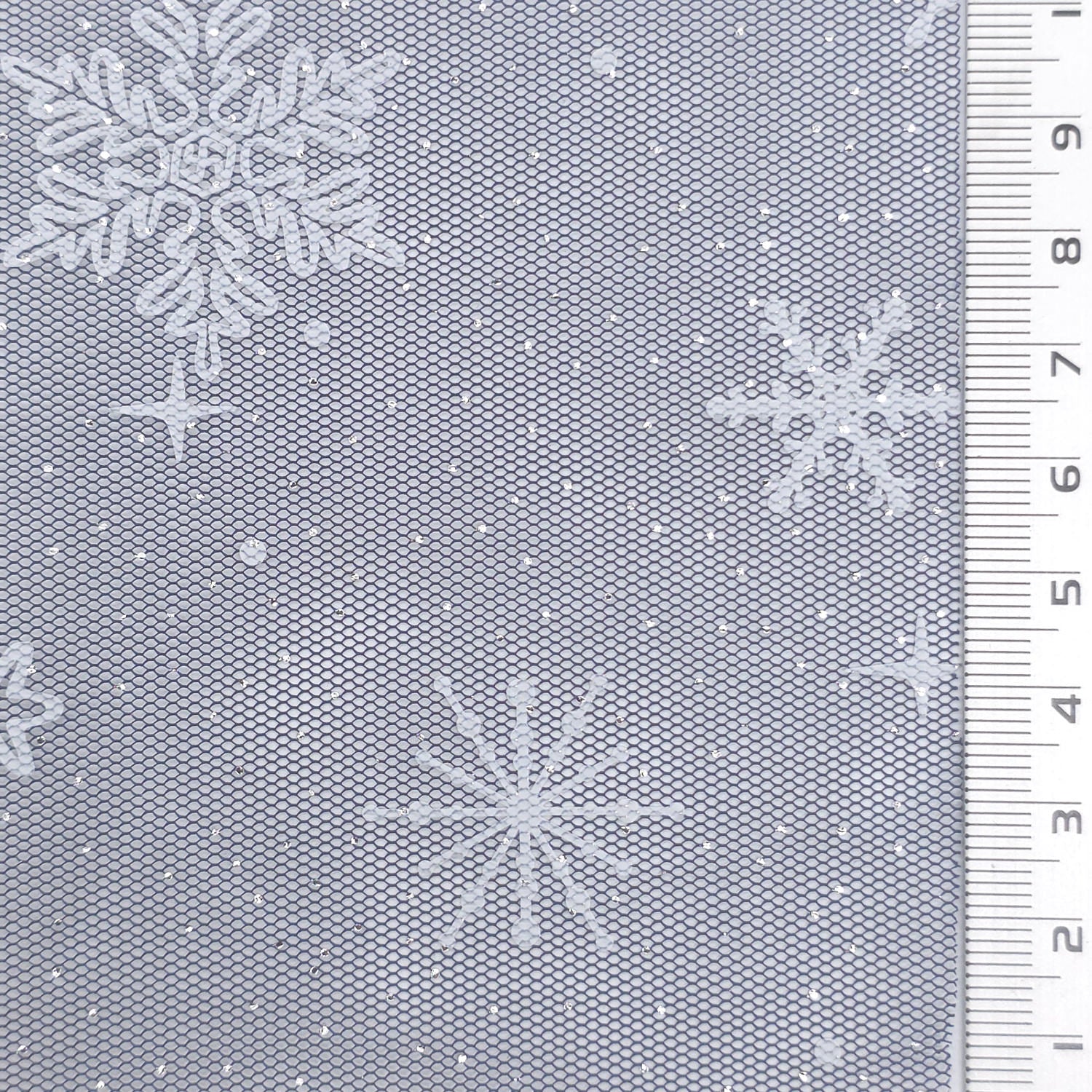 Snowflake Galaxy Polyester Knit Fabric - FAB1950 - Navy