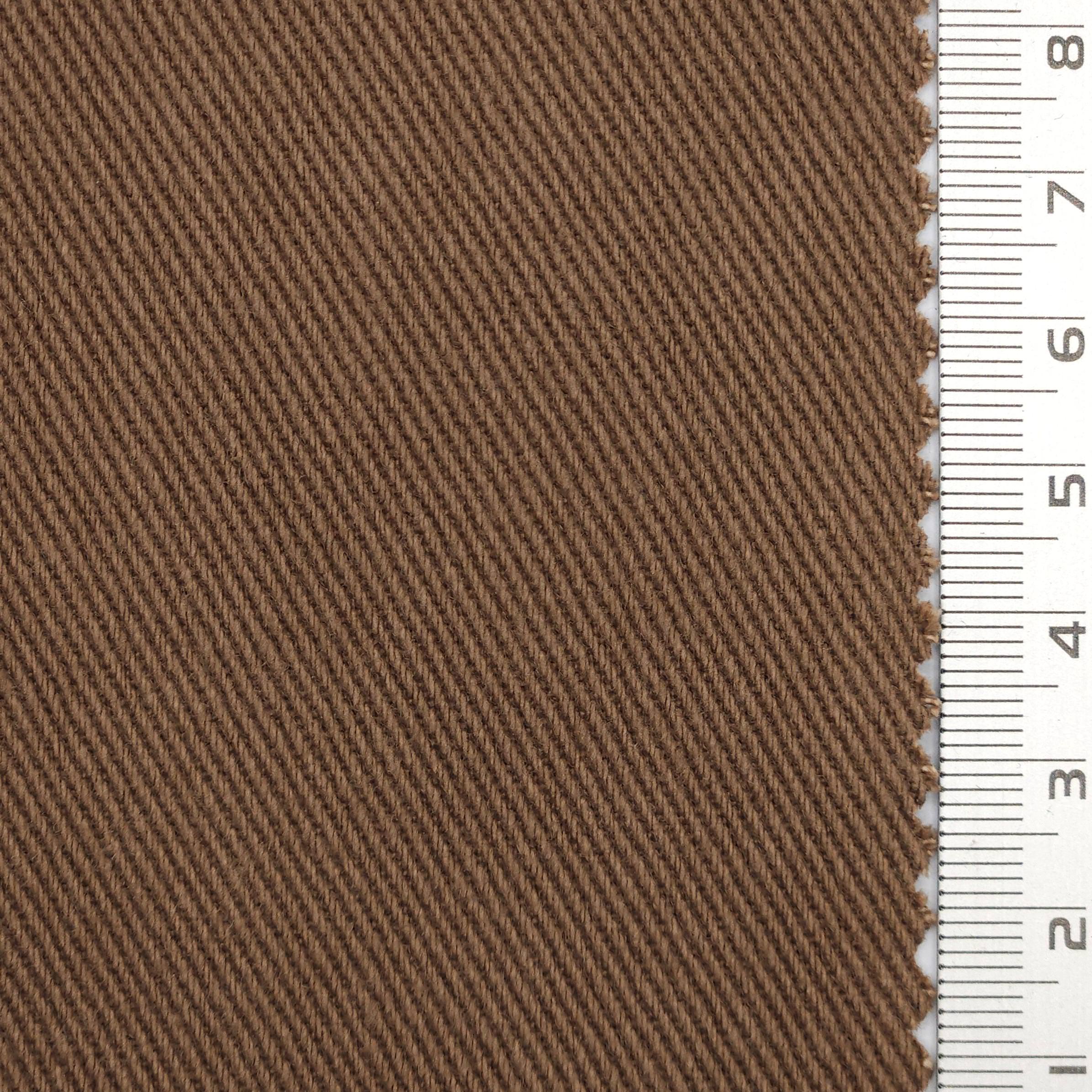 7s Solid Twill Washing Cotton Woven Fabric - FAB 1756 - 10.Brown