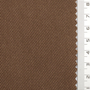 7s Solid Twill Washing Cotton Woven Fabric - FAB1756 - Brown