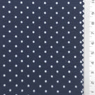 Polka Dot Polyester Woven Fabric - FAB1971 - Navy Blue