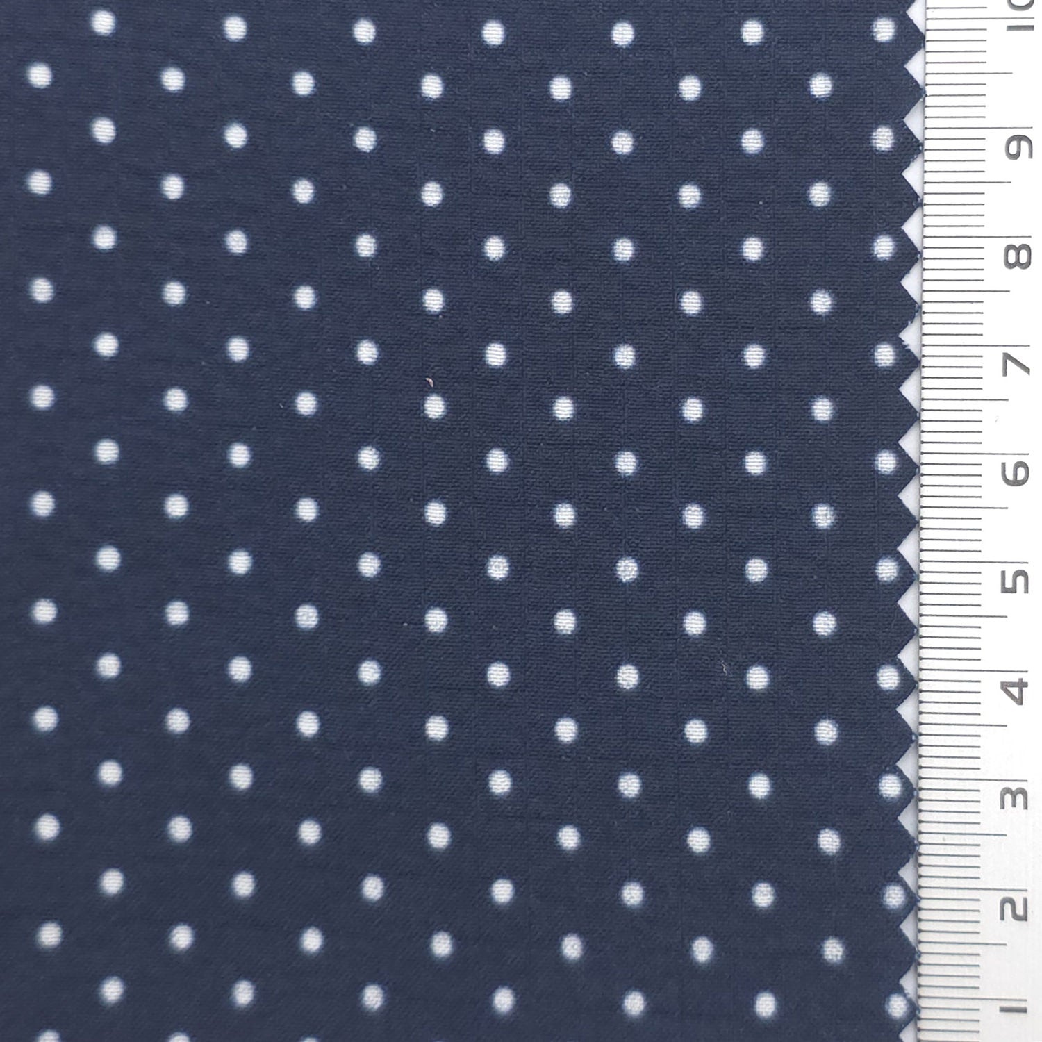 Polka Dot Polyester Woven Fabric - FAB1971 - Navy Blue