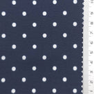 Polka Dot Polyester Woven Fabric - FAB1972 - Navy