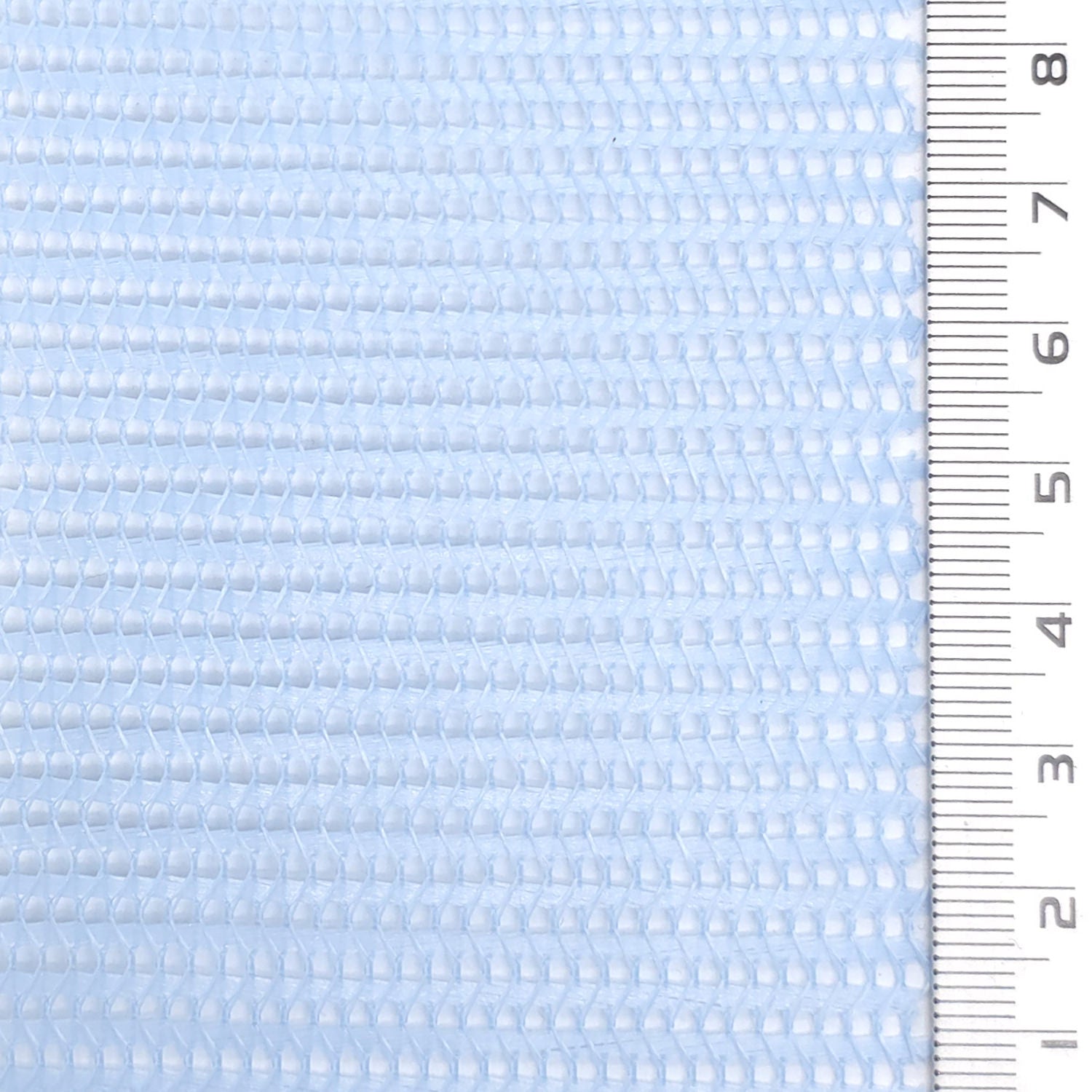 Resin Finished Rigid Nylon Mesh Knit Fabric - FAB1943 - Light Blue