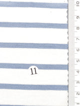 Solid Stripe Jersey Rayon Spandex Knit Fabric - FAB1726 - 1.Blue-2.Navy-3.Black-4.Red-5.Mellange-6.Olive-7.Dusty Pink-8.Red-9.White/Pink-10.White/Blue 