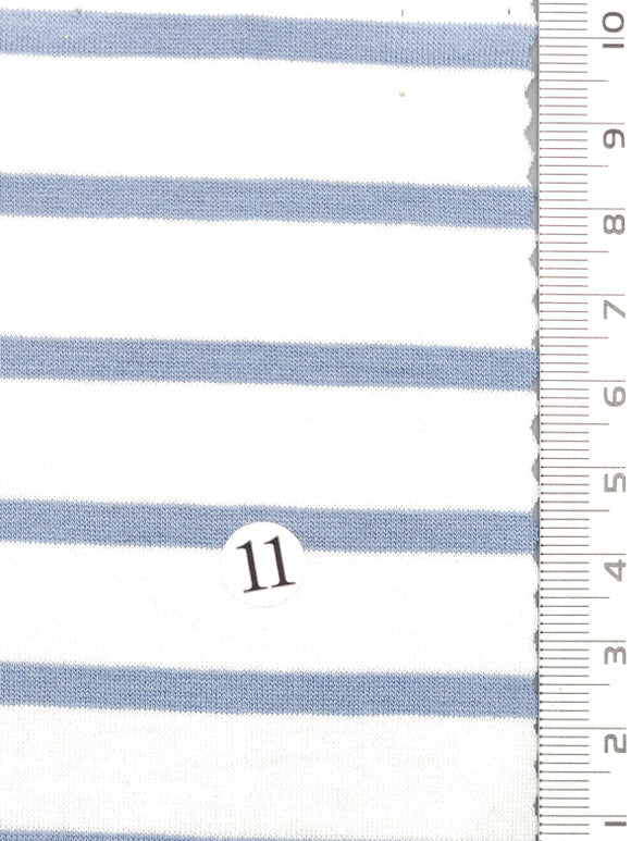 Solid Stripe Jersey Rayon Spandex Knit Fabric - FAB 1726 -
