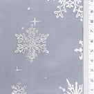 Snowflake Polyester Knit Fabric - FAB1952 - Navy