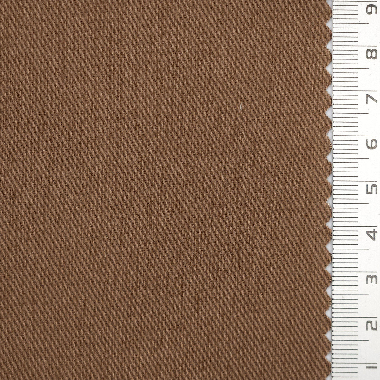 10s Solid Twill Cotton Woven Fabric - FAB1757 - Brown