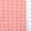 Coral - Windowpane Plain Nylon Woven Fabric - FAB1869