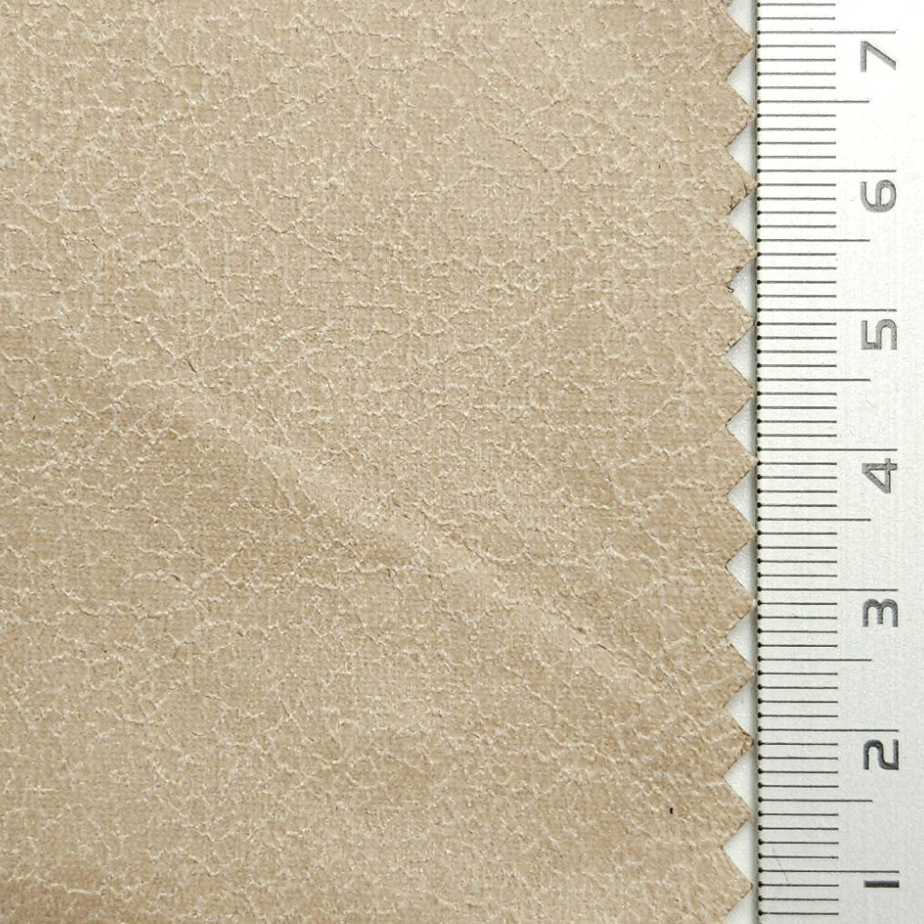 Crack Leather Polyester Woven Fabric - FAB1588