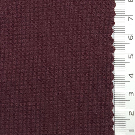 Solid Waffle Spandex Rayon Polyester Knit Fabric - FAB1809 - 1.Dusty pink-2.White-3.Gray Pink-4.Gray Blue-5.Beige-6.Lilac-7.Red-8.Green-9.Yellow-10.Purple 