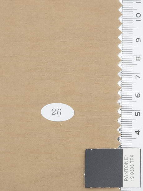 Solid Recycled Nylon Cotton Re-Nylon Woven Fabric - FAB1713 - 1.PInk Swan-2.Geyser-3.Light Grey-4.Dust Storm-5.Pearl Bush-6.Bone-7.Pale Chestnut-8.Ivory-9.Oyster Pink-10.Soft Amber 
