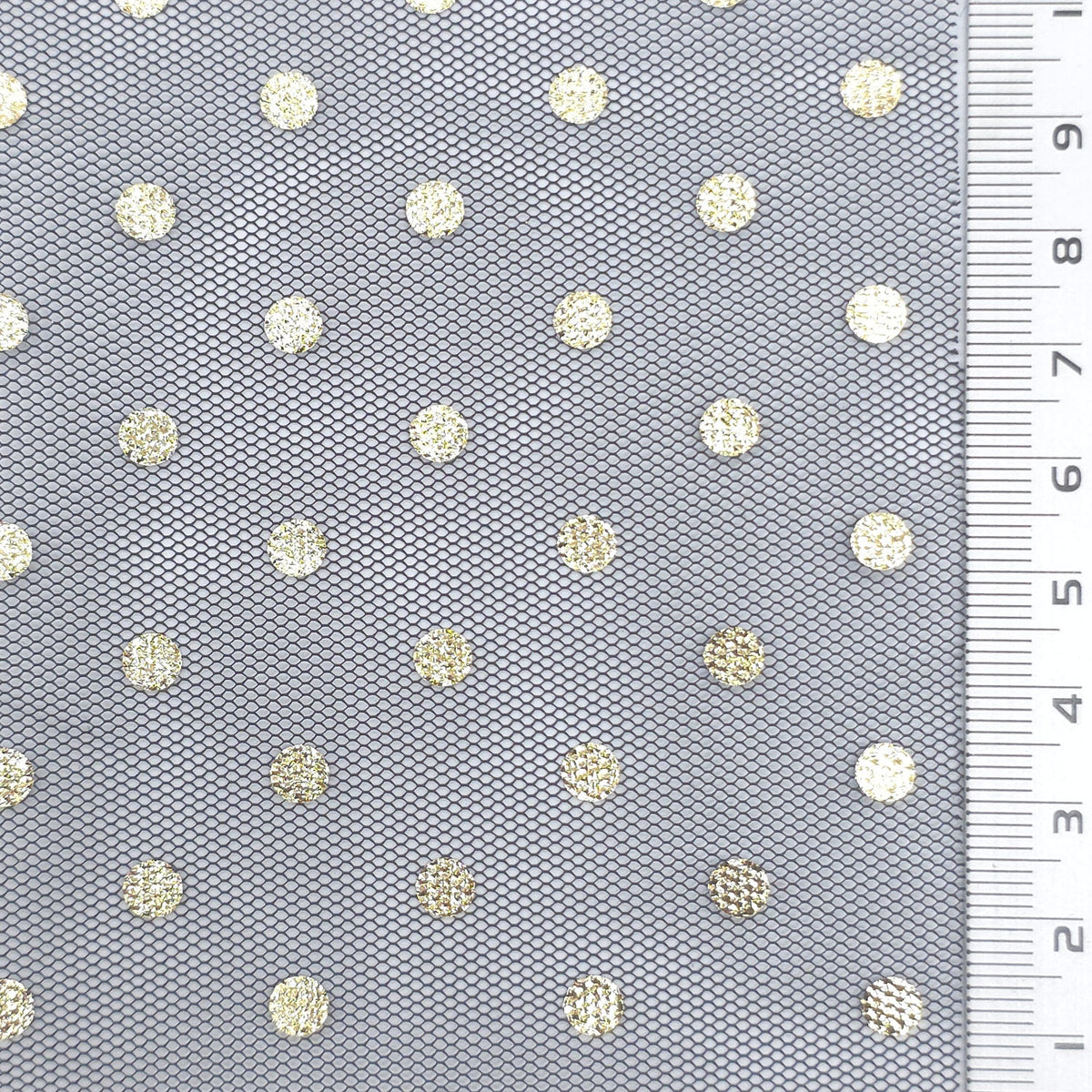 Foil Dot Polyester Knit Fabric - FAB1951 - Black