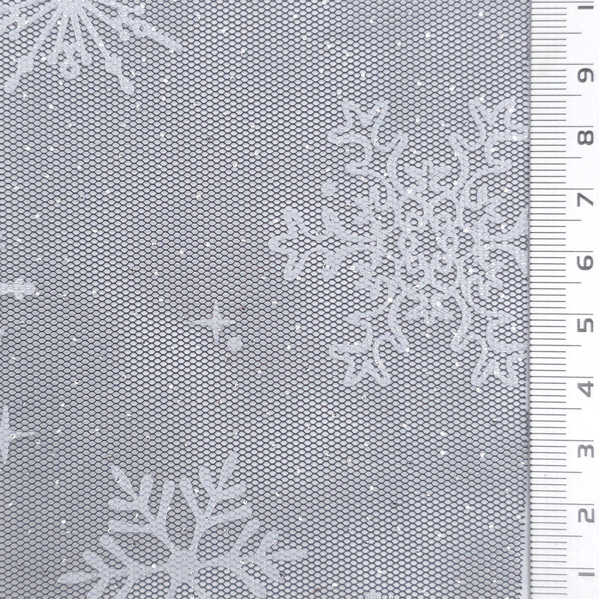 Snowflake Galaxy Polyester Knit Fabric - FAB1950 - Black