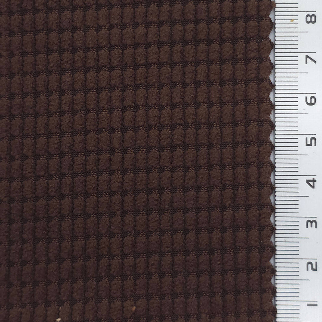 1: Warm Gray-2: White-3: Pale Cream-4: Beige-5: Tan - 8 Wale Textured Corduroy Poly Woven Fabric - FAB 1874