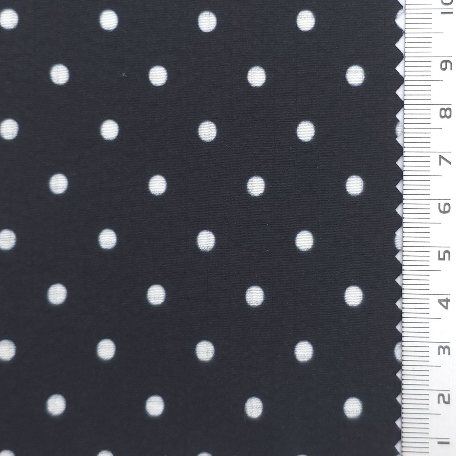 Polka Dot Polyester Woven Fabric - FAB1972 - Charcoal