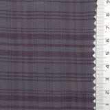 Charcoal Plum Check Cotton Rayon Woven Fabric - FAB1826
