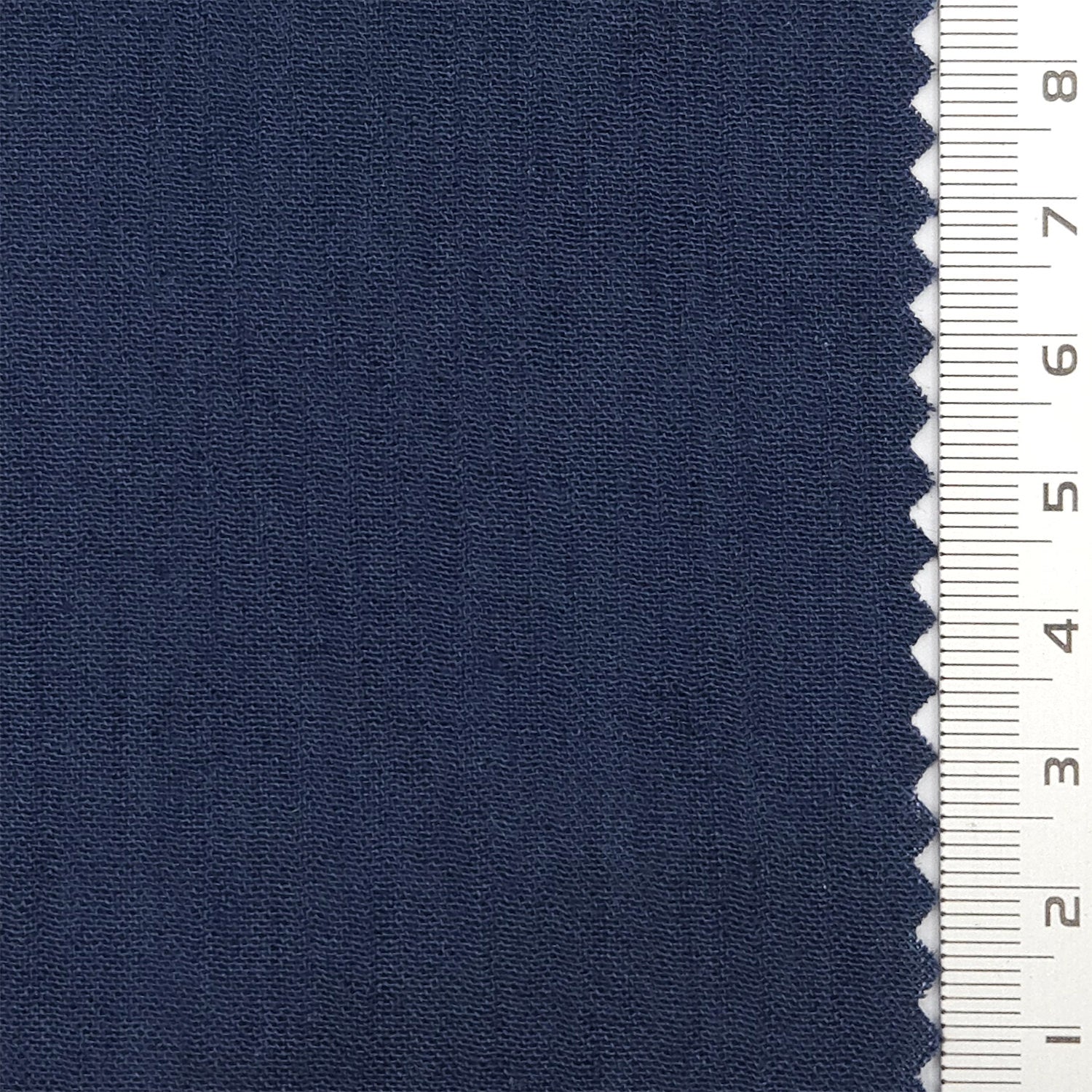 Solid Crinkled Plain Cotton Polyester Linen Woven Fabric - FAB 1772 - 11.Navy blue