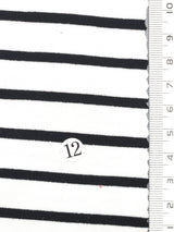 Solid Stripe Jersey Rayon Spandex Knit Fabric - FAB1726 - 1.Blue-2.Navy-3.Black-4.Red-5.Mellange-6.Olive-7.Dusty Pink-8.Red-9.White/Pink-10.White/Blue 