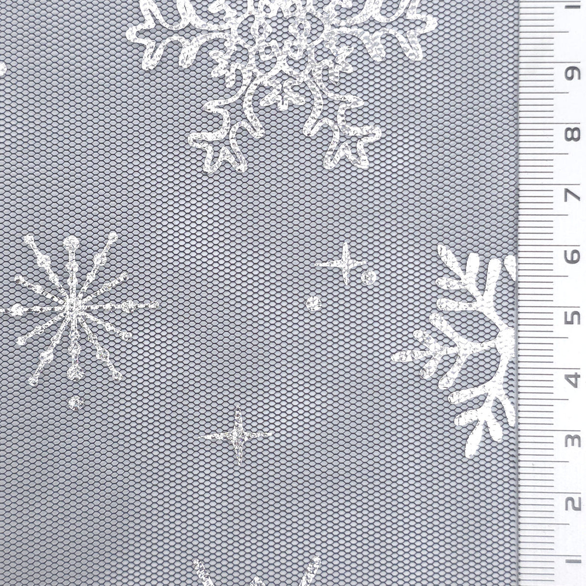 Snowflake Polyester Knit Fabric - FAB1952 - Pink