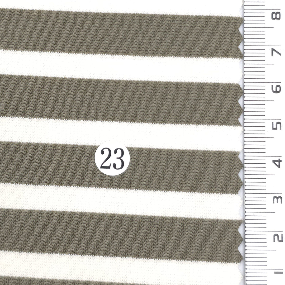 1: Light Blue-2: Pink Beige-3: Navy Blue-4: Dusty Rose-5: Dark Brown - Stable Medium Weight Striped Poly Cotton Span Ponte Knit Fabric - FAB 1922