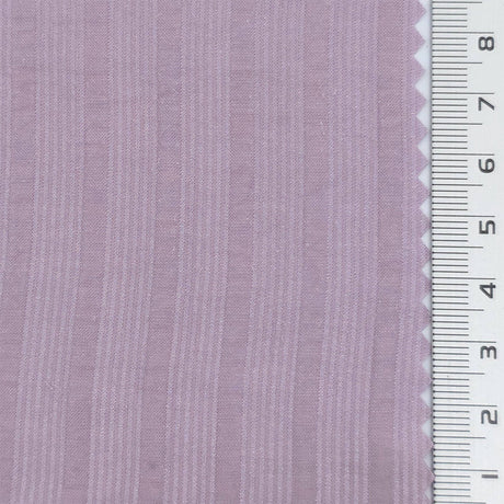 Lilac - Jacquard Stripe Lyocell Nylon Woven Fabric - FAB1877