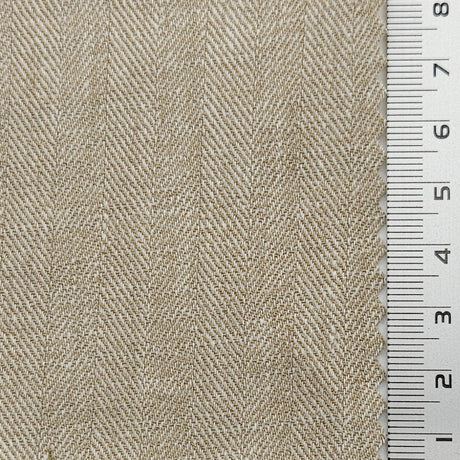 Herringbone Enzyme Washing Rayon Spandex Cotton Linen Woven Fabric - FAB1652 - 1.Echo Blue-2.Tower Grey-3.Gimblet-4.Mercury-5.Chatelle-6.Bizarre-7.Bison Hide-8.Sisal-9.Casper-10.N/A 