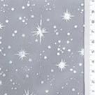Star Foil Poly Knit Fabric - FAB1949 - Black