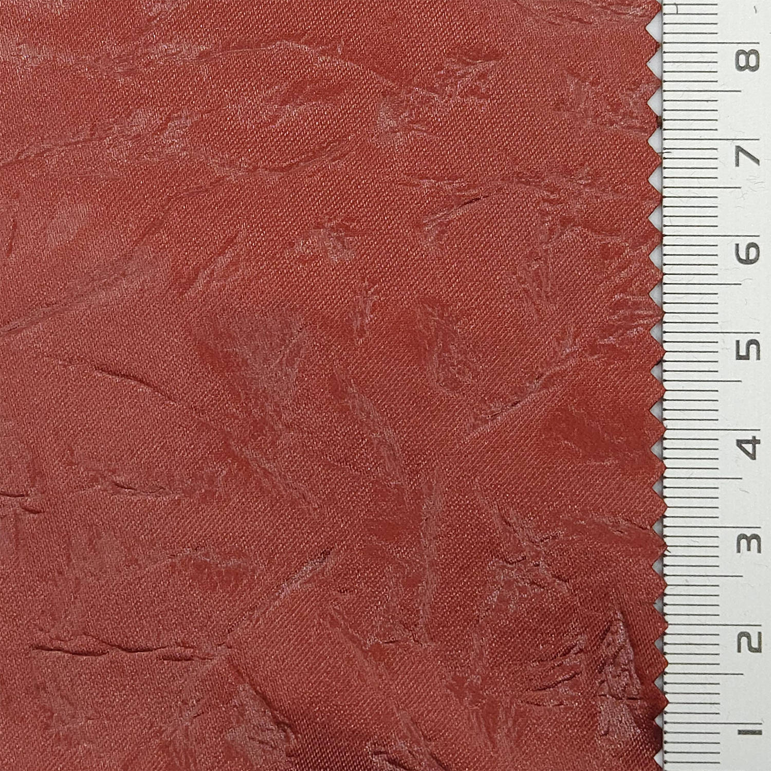 Solid Crease Satin Polyester Woven Fabric - FAB 1791 - 12.Terracotta