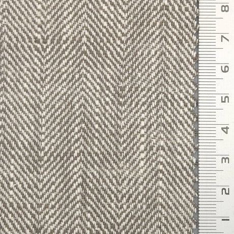 8s Herringbone Washing YarnDyed Cotton Linen Woven Fabric - FAB1676 - 1.Cloud-2.Pale Slate-3.Cold Turkey-4.Bizarre-5.Double Pearl Lusta-6.Dutch White-7.Spindle-8.Logan-9.Mischka-10.Spanish Green 