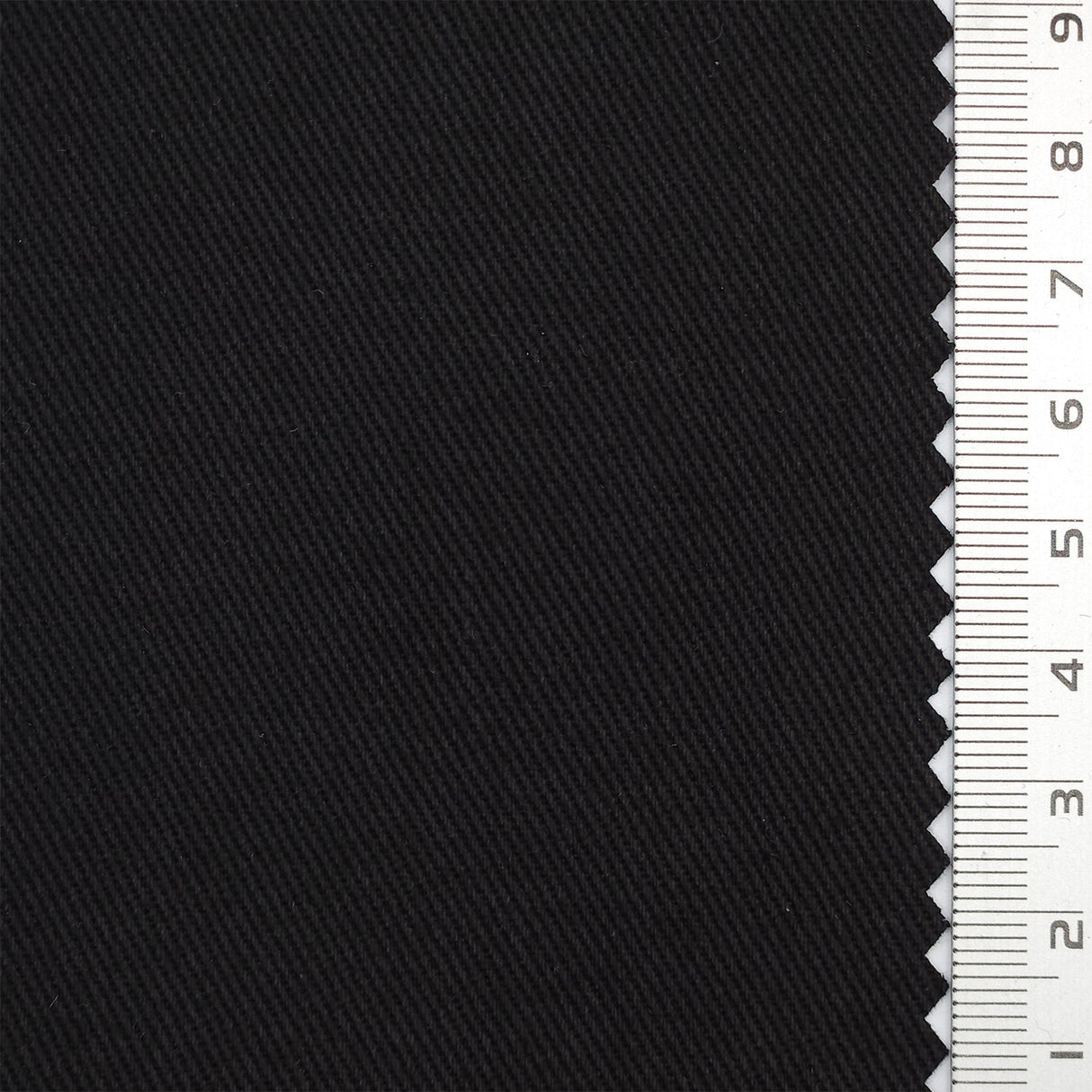 10s Solid Twill Cotton Woven Fabric - FAB1757 - Black