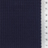 Navy Blue - 8 Wale Textured Corduroy Poly Woven Fabric - FAB1874