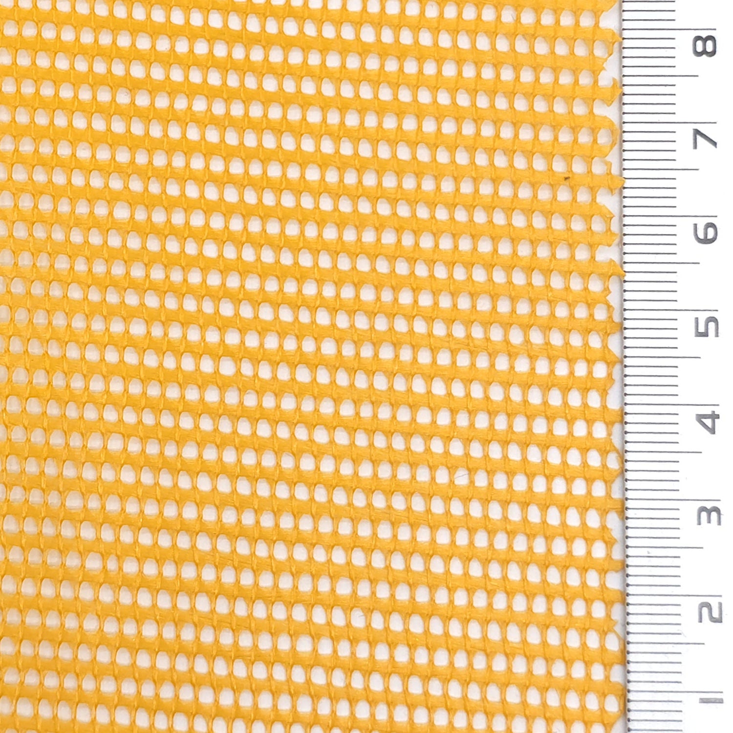 Resin Finished Rigid Nylon Mesh Knit Fabric - FAB1943 - Golden Yellow