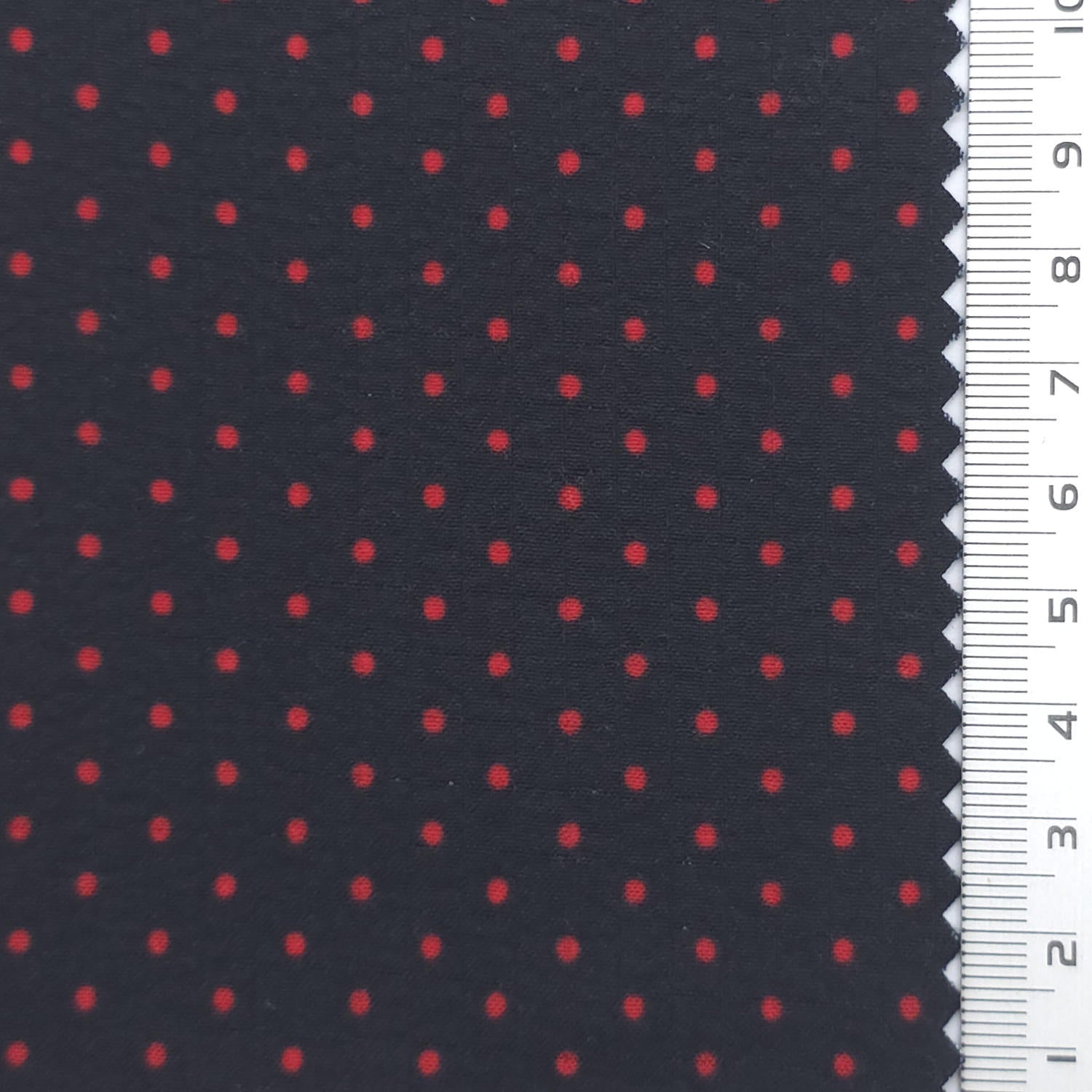 Polka Dot Polyester Woven Fabric - FAB1971 - Black