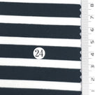 1: Light Blue-2: Pink Beige-3: Navy Blue-4: Dusty Rose-5: Dark Brown - Stable Medium Weight Striped Poly Cotton Span Ponte Knit Fabric - FAB 1922