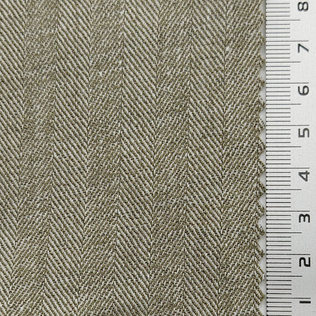 Herringbone Enzyme Washing Rayon Spandex Cotton Linen Woven Fabric - FAB1652 - 1.Echo Blue-2.Tower Grey-3.Gimblet-4.Mercury-5.Chatelle-6.Bizarre-7.Bison Hide-8.Sisal-9.Casper-10.N/A 