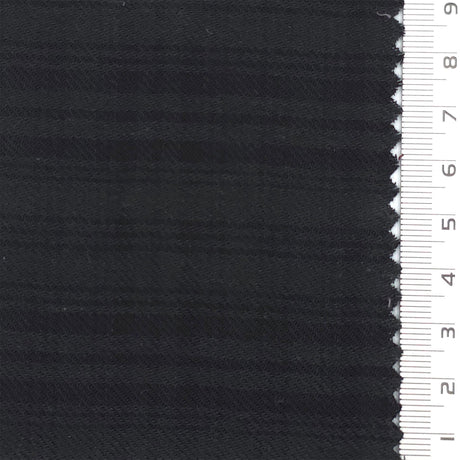 Black Check Cotton Rayon Woven Fabric - FAB1826