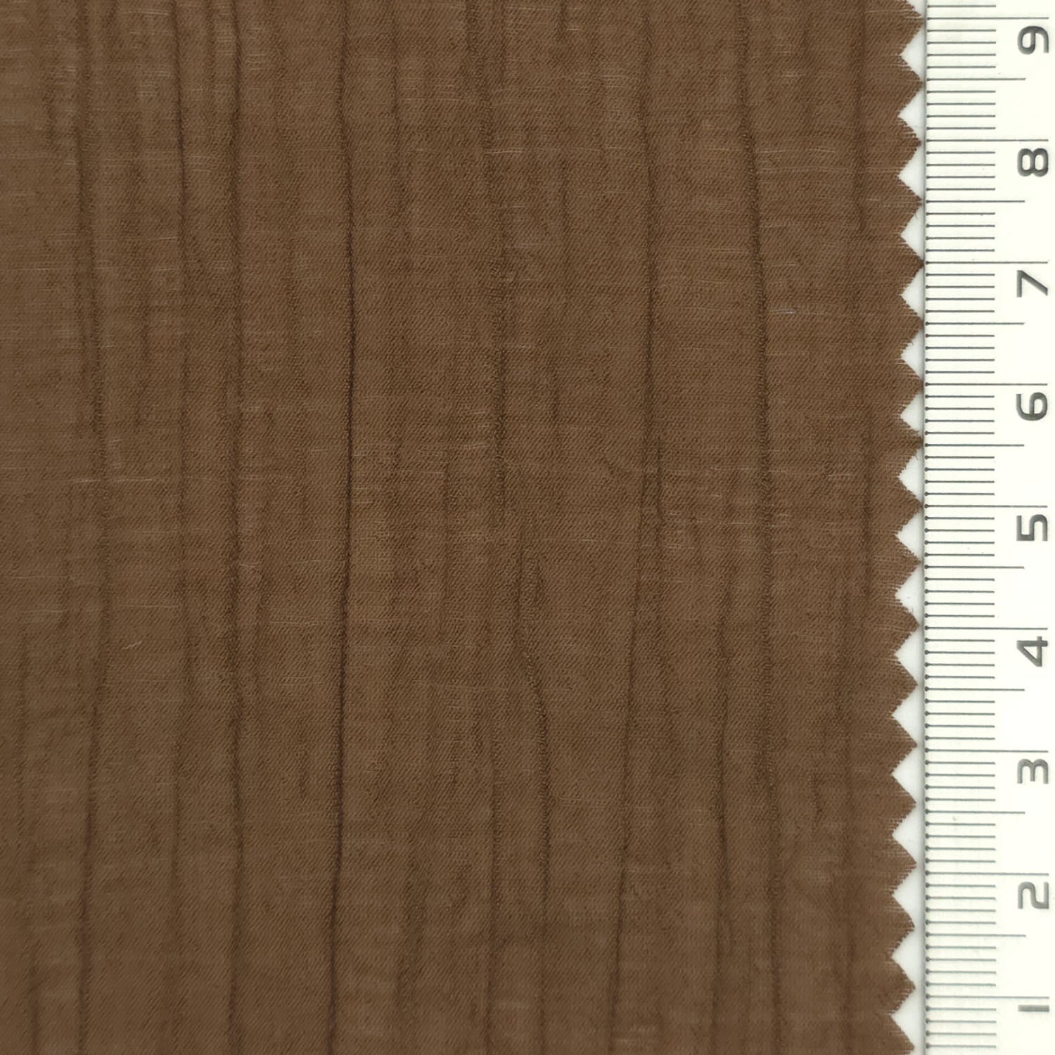 Dark Brown - Drapey Textured Crinkle Rayon Nylon Crepe Woven Fabric - FAB 1934