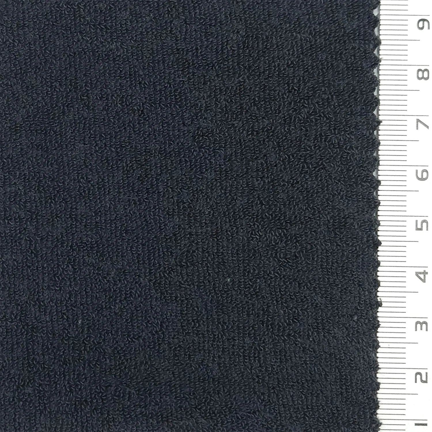Towelling Solid Terry Cotton Polyester Knit Fabric - FAB 1766 - 12.dark navy