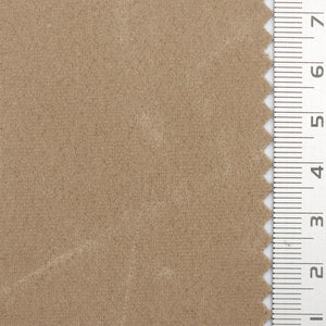 Solid Crack Suede Polyurethane Polyester Knit Fabric - FAB1764 - Beige