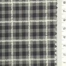 1: Dark Charcoal-2: Peach-3: Mustard Yellow-4: Golden Brown-5: Tan - Textured Lightweight Embroidered Plaid Poly Cotton Shirting Woven Fabric - FAB 1935