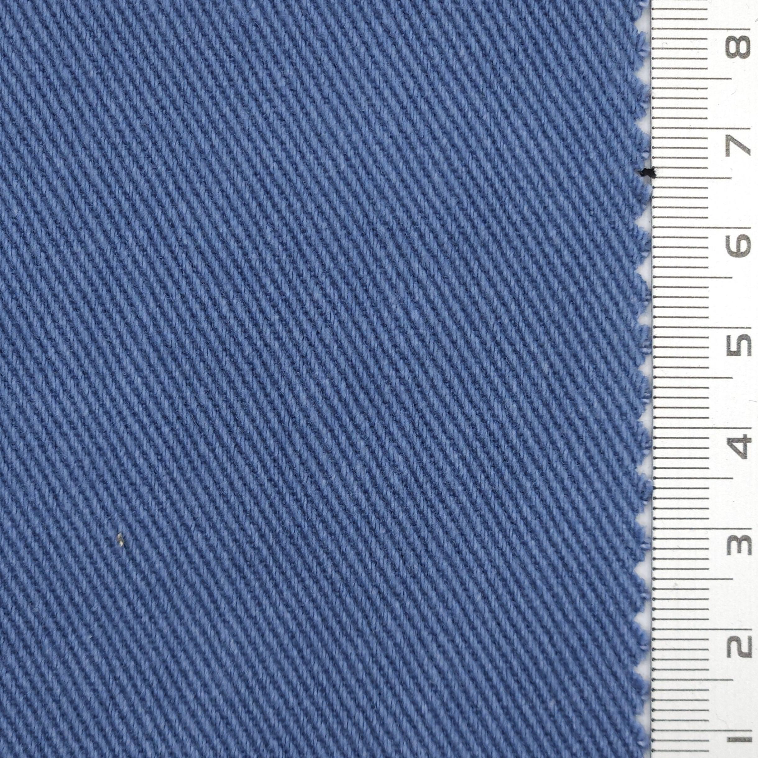7s Solid Twill Washing Cotton Woven Fabric - FAB 1756 - 13.Medium Blue