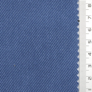 7s Solid Twill Washing Cotton Woven Fabric - FAB1756 - Medium Blue