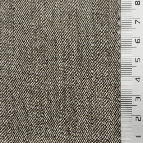 Herringbone Enzyme Washing Rayon Spandex Cotton Linen Woven Fabric - FAB1652 - 1.Echo Blue-2.Tower Grey-3.Gimblet-4.Mercury-5.Chatelle-6.Bizarre-7.Bison Hide-8.Sisal-9.Casper-10.N/A 