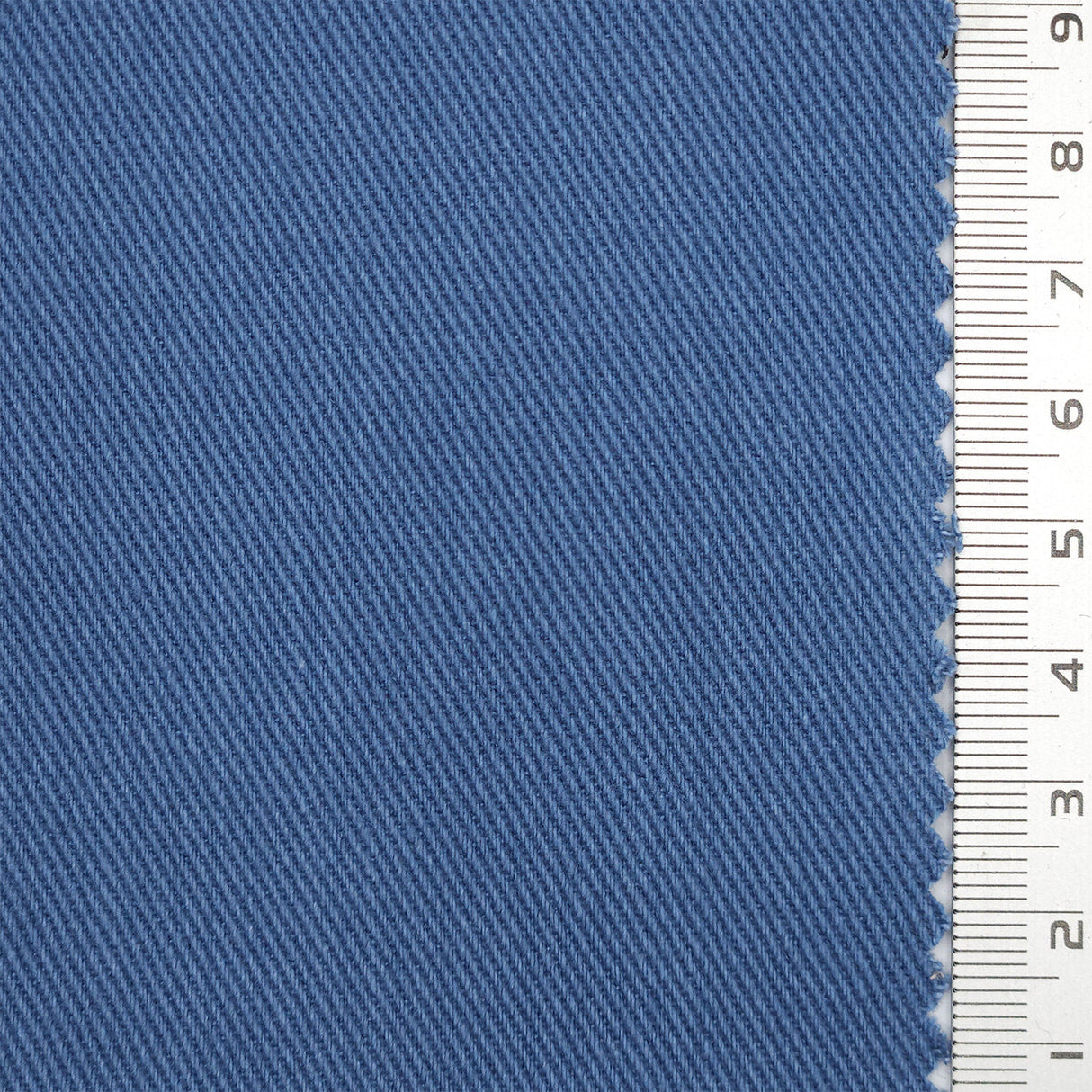 10s Solid Twill Cotton Woven Fabric - FAB1757 - Medium Blue