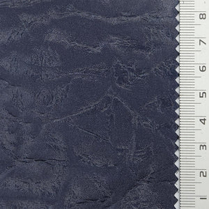 Solid Crease Satin Polyester Woven Fabric - FAB1791 - Navy blue