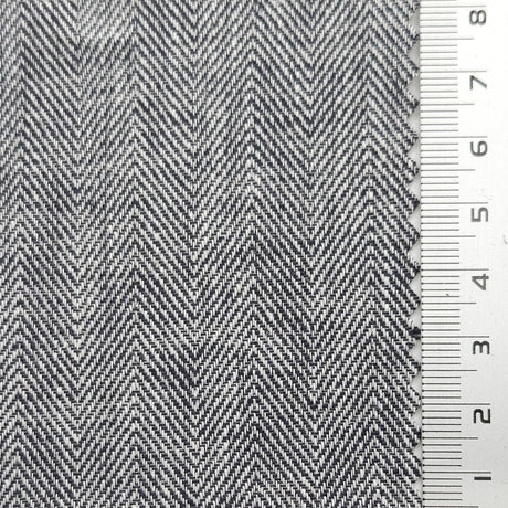 Herringbone YarnDyed Linen Rayon Woven Fabric - FAB1650 - 1.Maverick-2.Rose-3.Periwinkle-4.Heather-5.Clam Shell-6.Barley White-7.Raffia-8.Tasman-9.Arrowtown-10.Napa 
