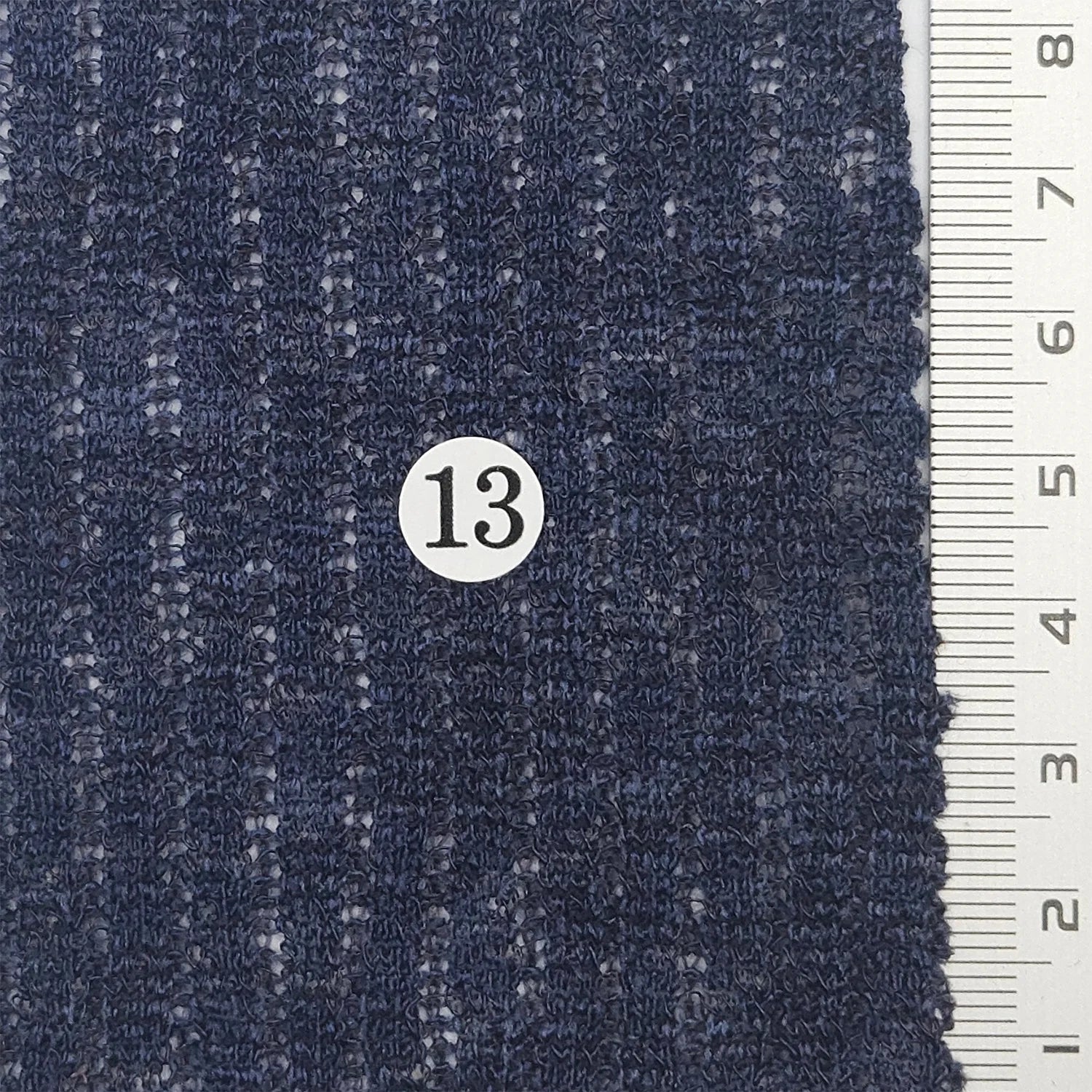 Solid Rib Polyester Spandex Knit Fabric - FAB 1767 - 13.Navy blue